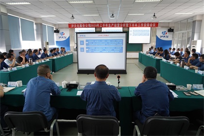 瀘天化股份公司召開(kāi)2020年上半年生產(chǎn)經(jīng)營(yíng)分析會(huì)