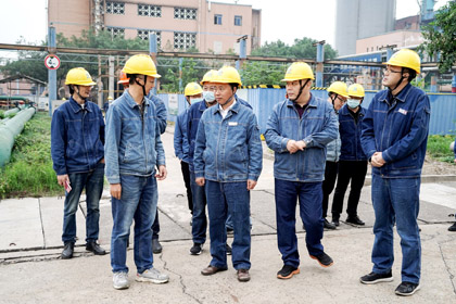 瀘天化股份公司黨委書記、董事長廖廷君率隊檢查二十大前安全生產工作