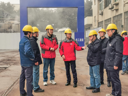 瀘天化股份公司總經(jīng)理趙永清開(kāi)展大氣污染防治常態(tài)化控制措施檢查